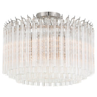 Lofton Semi Flush Polished Nickel By Crystrorama