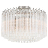 Lofton Semi Flush Polished Nickel By Crystrorama
