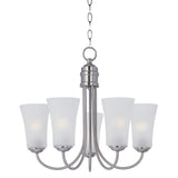 Logan Chandelier Satin Nickel by Maxim Lighting