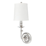 Logan Wall Sconce - 1-Light - Polished Nickel by Hudson Valley