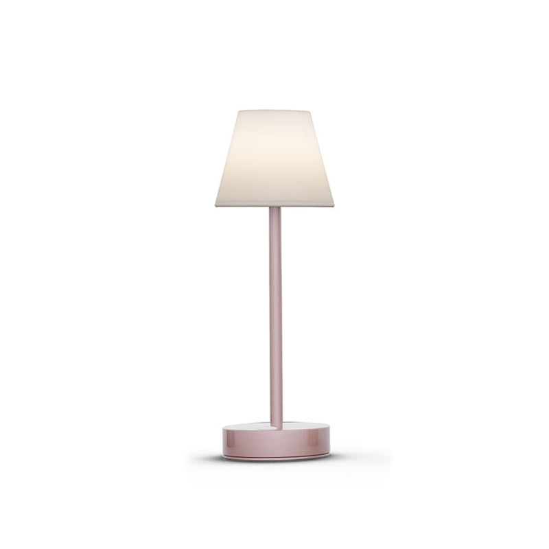 Lola Slim Portable Table Lamp Rose Gold By New Garden