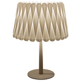Lola Table Lamp Ivory White Matte Black By LZF Lamps - With Light