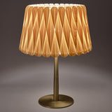 Lola Table Lamp Natural Beech Gold By LZF Lamps - With Light