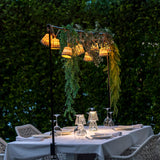 Lola Lux Table Lamp - on a pergola table