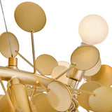Lolli Chandelier Distressed Brass By Lark Living - Detailed View