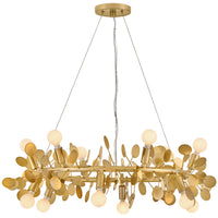 Lolli Chandelier Distressed Brass By Lark Living