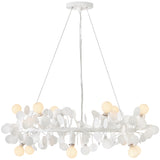 Lolli Chandelier Textured Plaster By Lark Living - Front View2