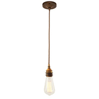 Lome Twisted Pendant - Antique Brass