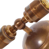 Lome Vintage Double wall light Antique Brass