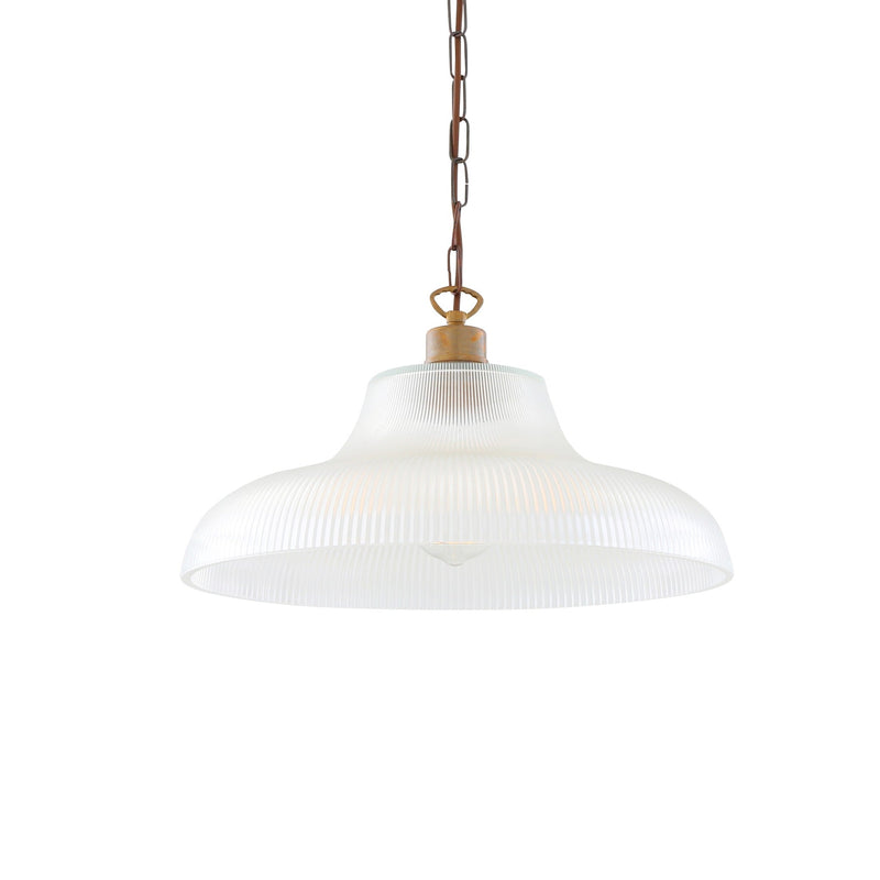 London Prismatic Railway Pendant - Antique Brass