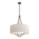 Loop Pendant in Bronze, Flax Shade, Bronze by Hubbardton Forge