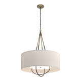 Loop Pendant in Soft Gold, Flax Shade, Bronze by Hubbardton Forge