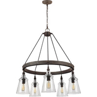 Loras Chandelier — Dark Weathered Iron