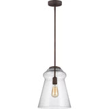 Loras Pendant — 11.5 Inch, Dark Weathered Iron