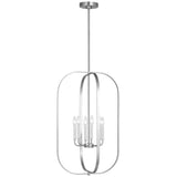 Loretto Large Lantern Brushed Nickel By Generation Lighting - Side View1