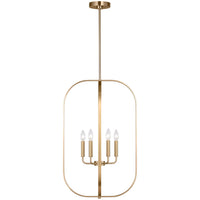 Loretto Large Lantern Satin Brass By Generation Lighting