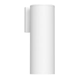 Lorna Outdoor Wall Sconce — 12 Inch (4 Inch Dia.), White