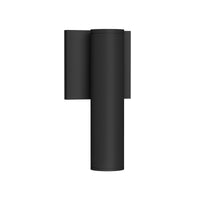Lorna Outdoor Wall Sconce — 9 Inch (2 Inch Dia.), Black