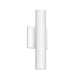 Lorna Up/Down Wall Sconce — 12 Inch (2 Inch Dia.), White