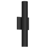 Lorna Up/Down Wall Sconce — 16 Inch (2 Inch Dia.), Black