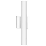 Lorna Up/Down Wall Sconce — 16 Inch (2 Inch Dia.), White