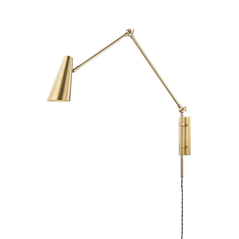 Lorne Plug-in Sconce - Aged Brass by Hudson Valley