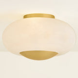 Lottie Flush Mount Aged Brass By Mitzi - Side View2
