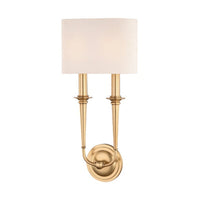 Lourdes Wall Sconce - Aged Brass by Hudson Valley