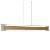 Louro Freijo Petra Linear Pendant with White Stone Accent by Accord