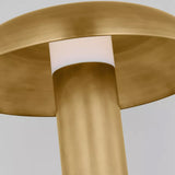 Louver Medium Table Lamp Natural Brass By Visual Comfort Detailed View 1
