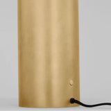 Louver Medium Table Lamp Natural Brass By Visual Comfort Detailed View 2