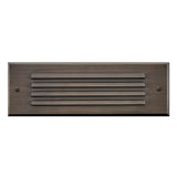 Louvered Brick Light LED Flush Step Light 12V - Matte Bronze - by Hinkley