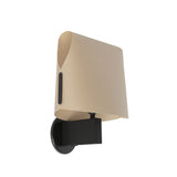 Luang Wall Sconce Black and Camel by Faro Barcelona