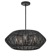 Luca Medium Single Tier Chandelier - Black - by Hinkley