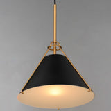 Lucas Pendant Light Black Natural Aged Brass By Maxim Lighting - Front View1