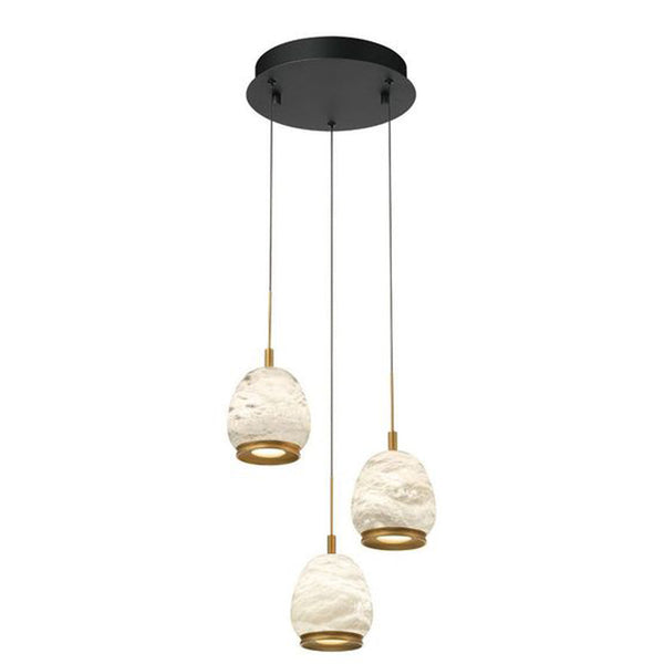 Lucidata 3 Light Chandelier Matte Black By Lib And Co
