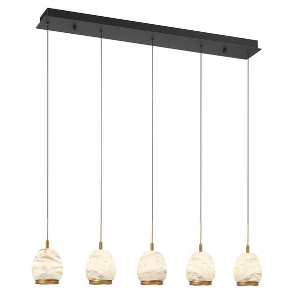Lucidata Linear Suspension Light Matte Black By Lib And Co Side View