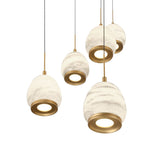 Lucidata Multi Light Chandelier Antique Brass 19 Lights By LibCo Detailed View