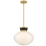 Lucy Pendant Light Medium Black By Lark Living - Front View2