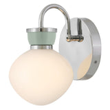 Lucy Vanity Light 1 Light Chrome Seafoam By Lark Living