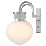 Lucy Vanity Light 2 Lights Chrome Seafoam By Lark Living - Detailed View
