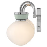 Lucy Vanity Light 3 Lights Chrome Seafoam By Lark Living - Detailed View
