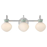 Lucy Vanity Light 3 Lights Chrome Seafoam By Lark Living