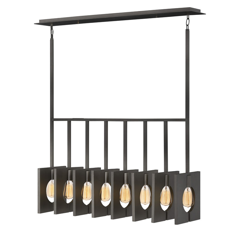 Ludlow Small Eight Light Linear - Brushed Graphite - by Hinkley