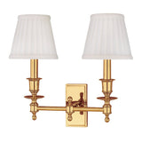 Ludlow Wall Sconce - 2-Light - Polished Brass by Hudson Valley