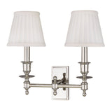 Ludlow Wall Sconce - 2-Light - Polished Nickel by Hudson Valley