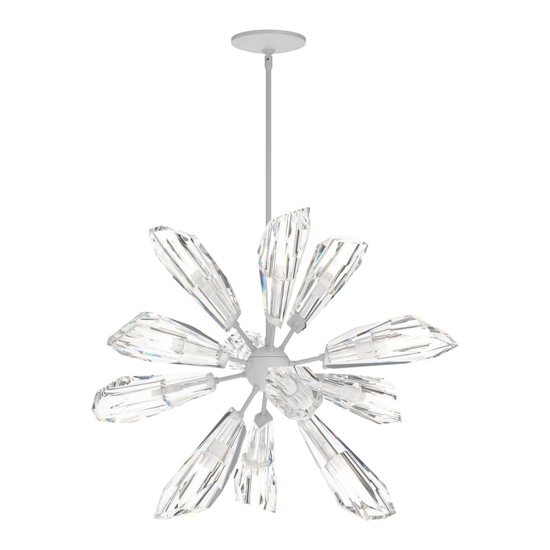 Luma 12-Light Starburst Chandelier in White by Hubbardton Forge