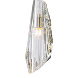 Luma Mini Pendant, shown in Soft Gold, by Hubbardton Forge