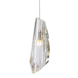Luma Mini Pendant, shown in Soft Gold, by Hubbardton Forge