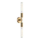 Lumi Re Bath and Vanity Light 2-Light Aged Gold Brass